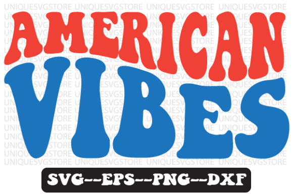 American Vibes Quote Retro SVG Design for Crafts & Graphics