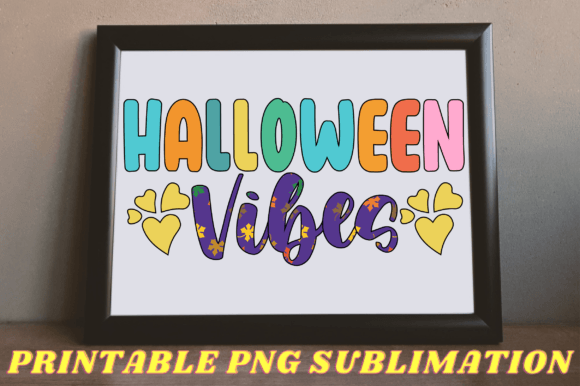 Halloween Vibes PNG Sublimation: Graphics for Crafts