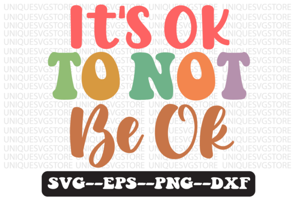 It’s Ok to Not Be Ok Retro SVG Graphics
