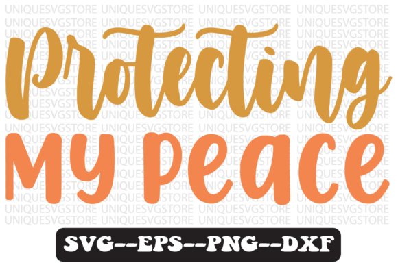 Protecting My Peace Retro SVG Design